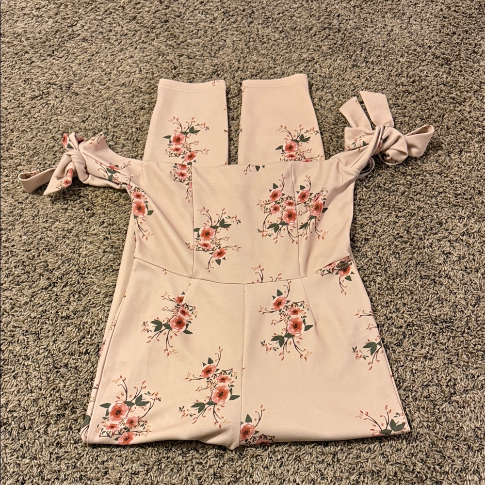 Guess Pink Floral jumpsuit